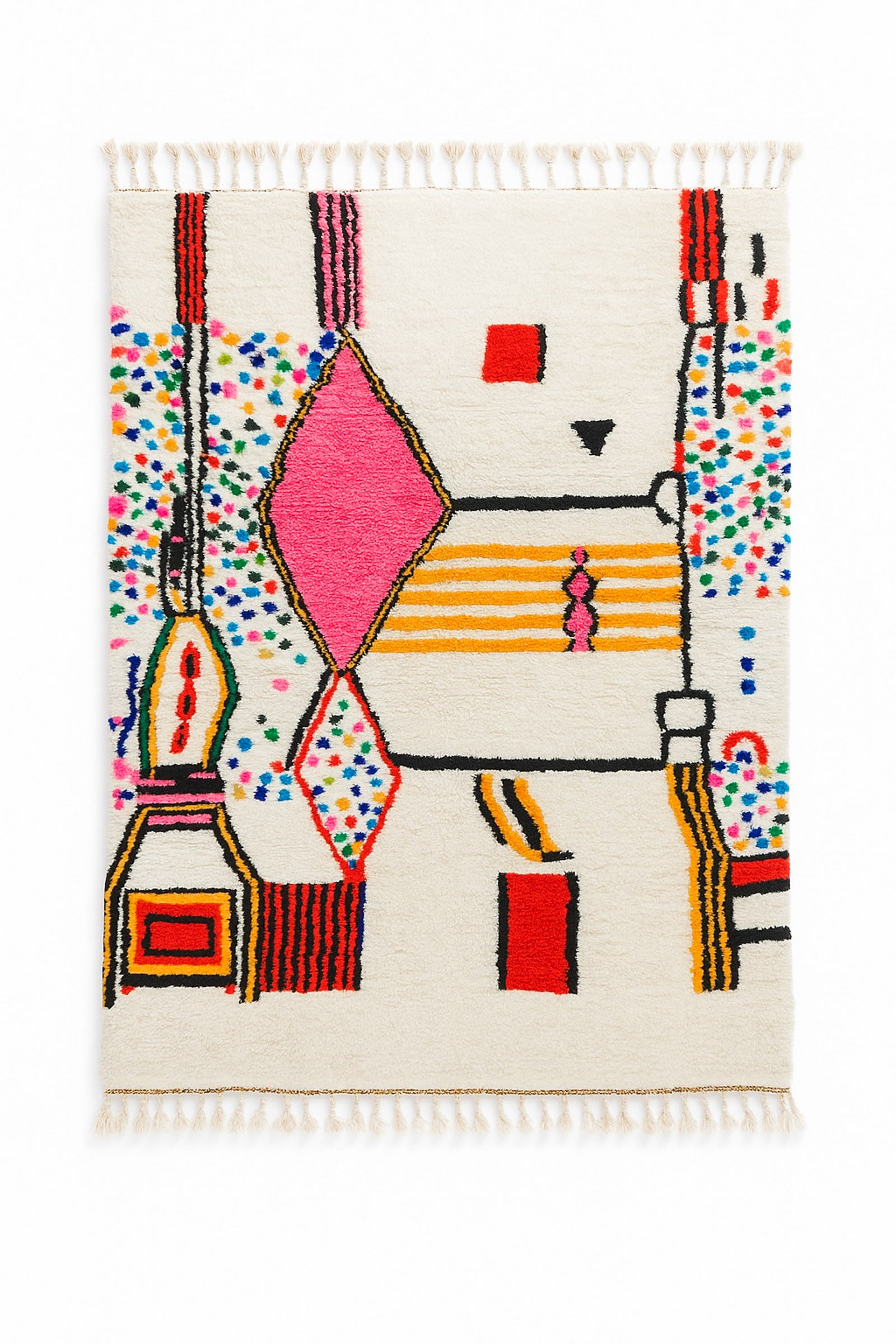 Colorful Berber rug 197 x 304 cm - n°2236