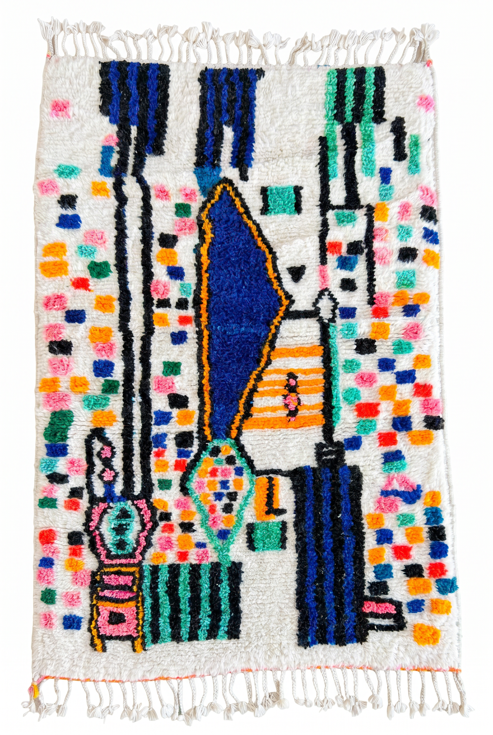 Tapis berbère coloré 102 x 171 cm - n°2467