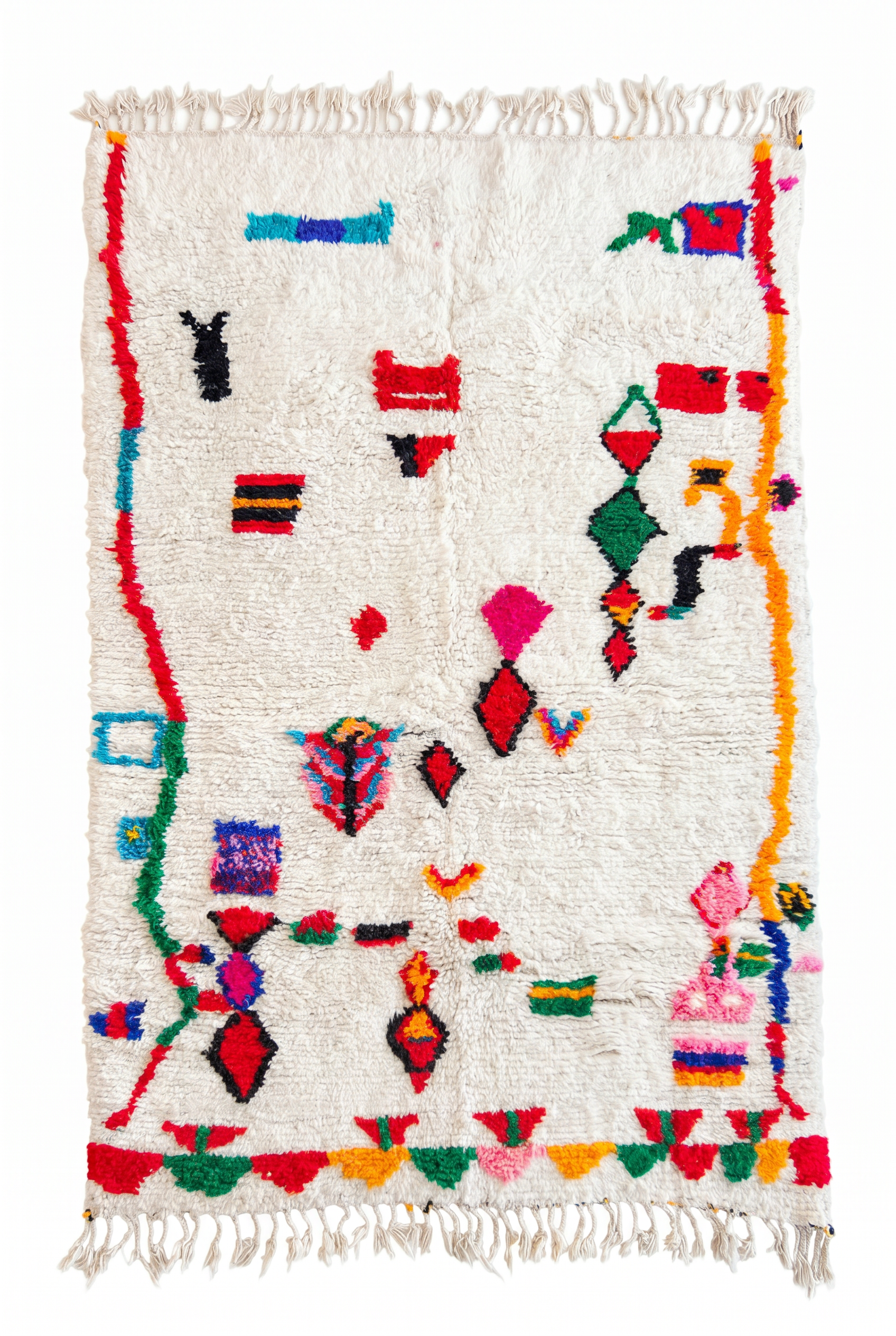 Tapis berbère coloré  157 x 270 cm - n°1686