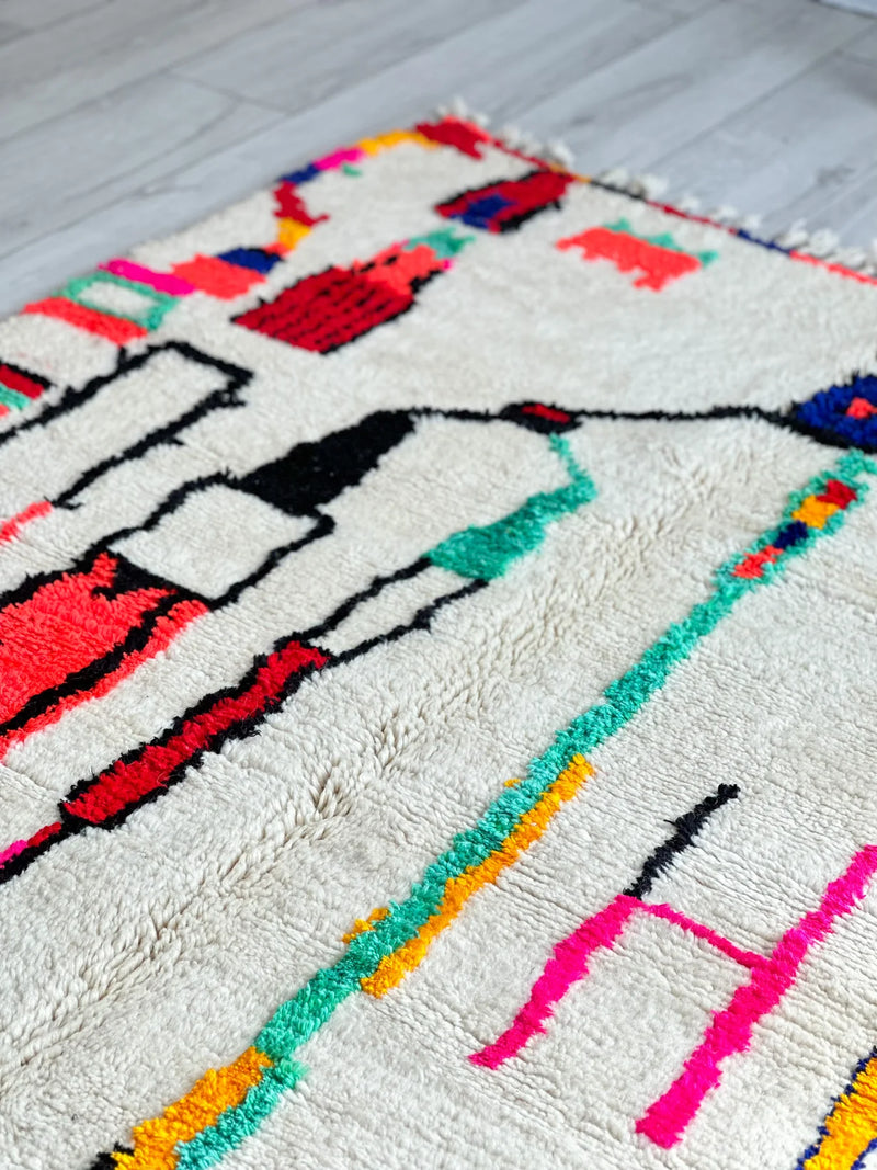 Colorful Berber carpet - n°534