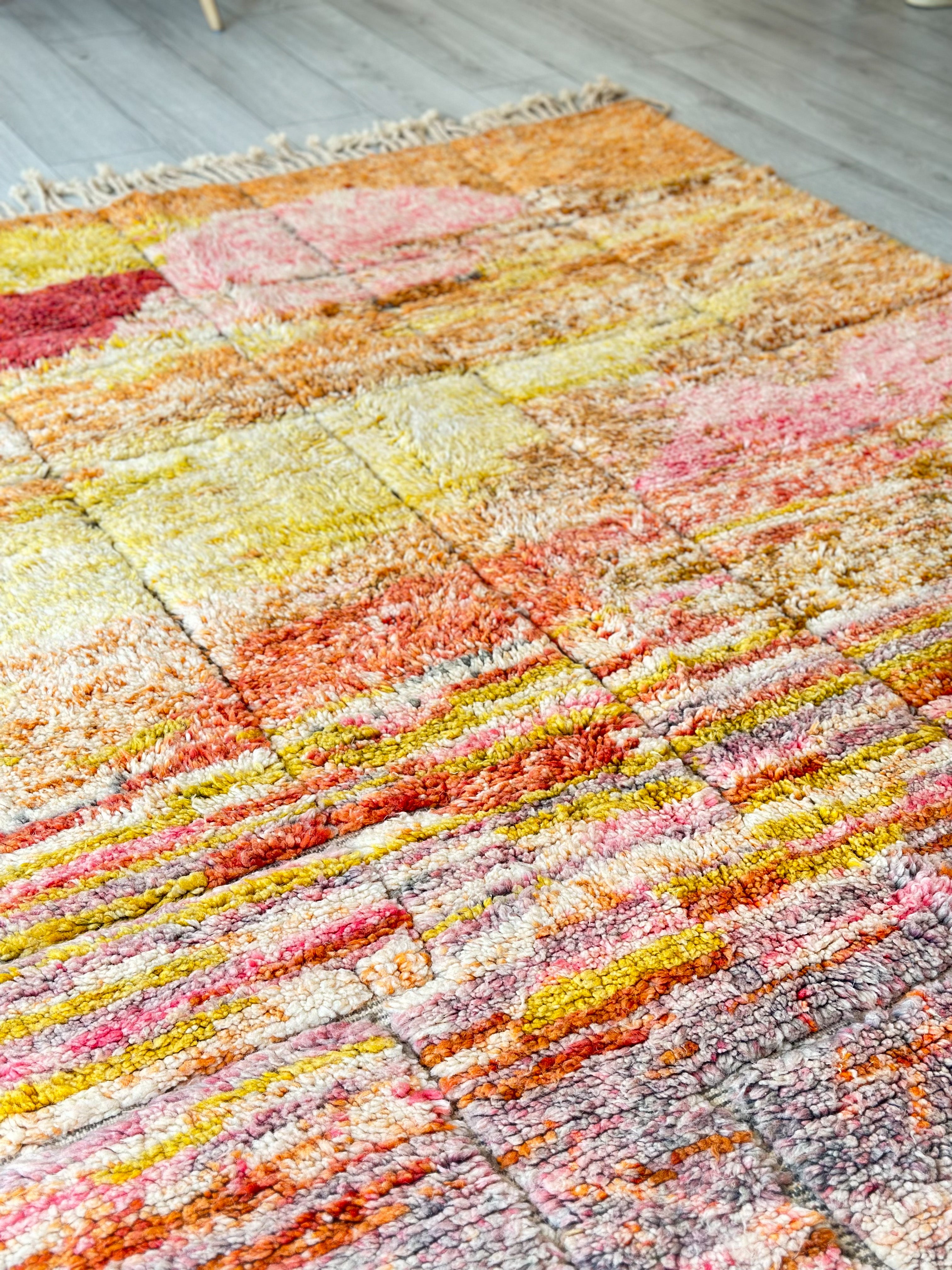 Colorful Beni Ouarain rug - 200 x 316 cm - n°528