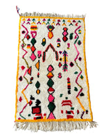Colorful Berber rug 99 x 164 cm - n°507