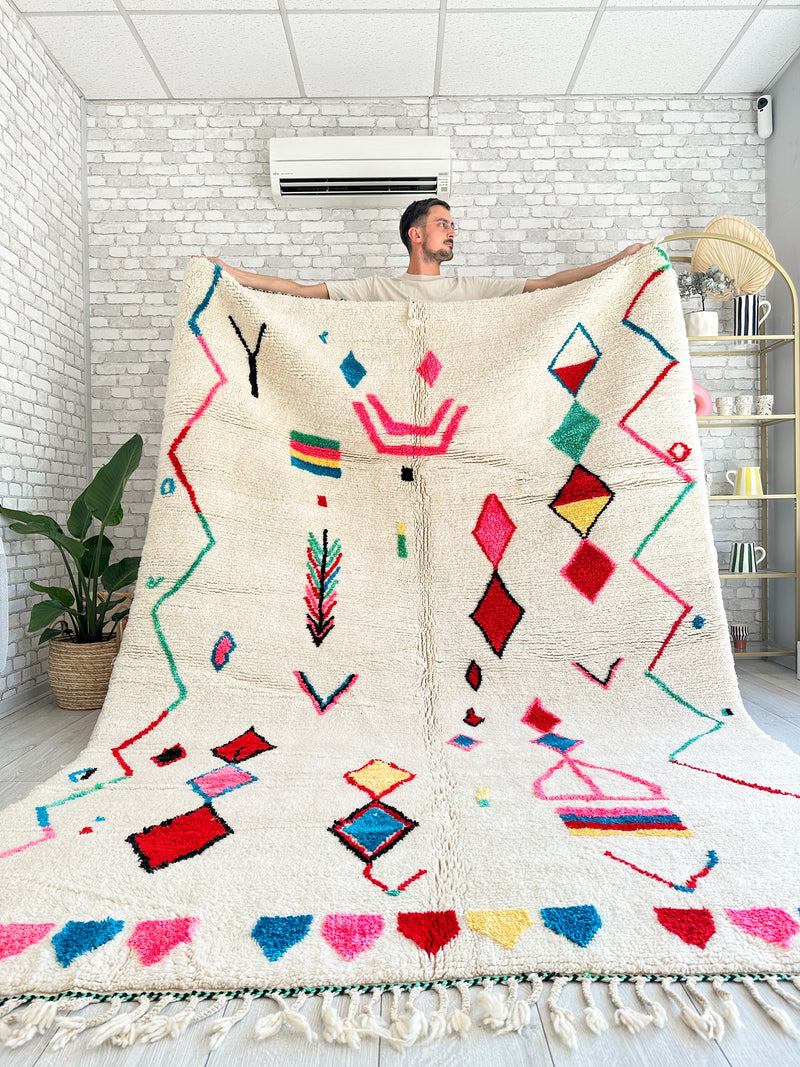 [Custom-made] Colorful Berber rug 70 x 300 cm - n°540