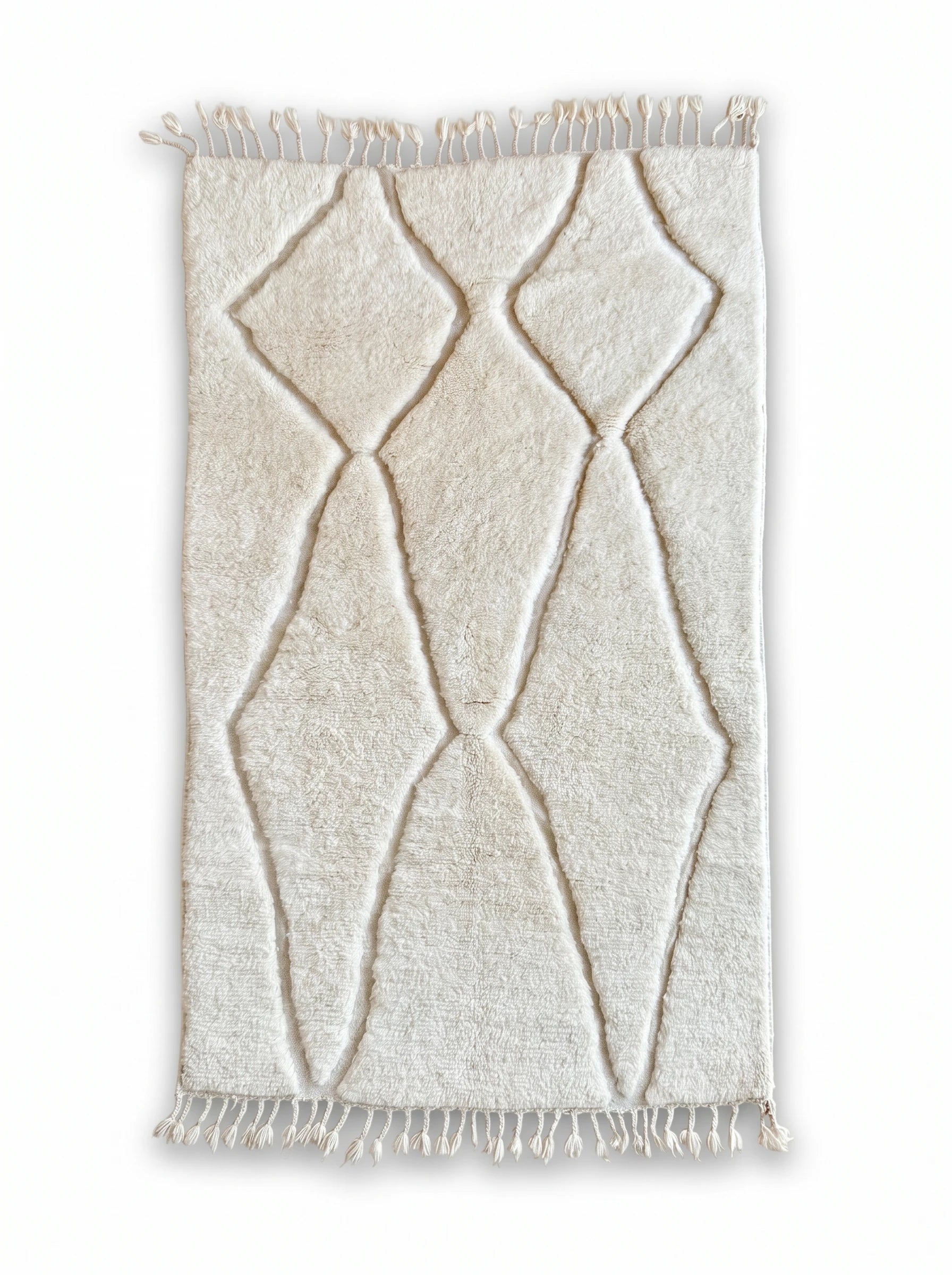 Tapis Beni Ouarain 150 x 271 cm, tapis berbère fait main en laine | Tamazi