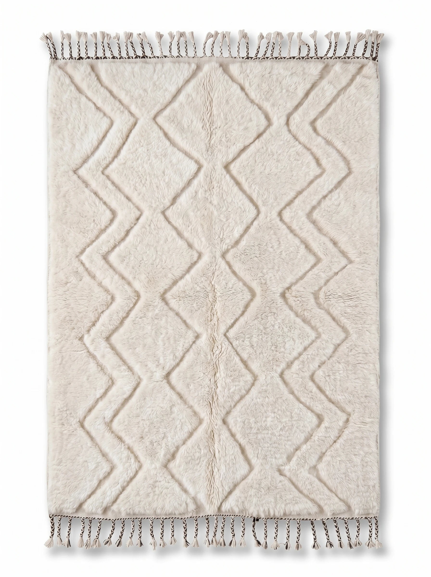 Tapis Beni Ouarain 150 x 287 cm, tapis berbère fait main en laine | Tamazi