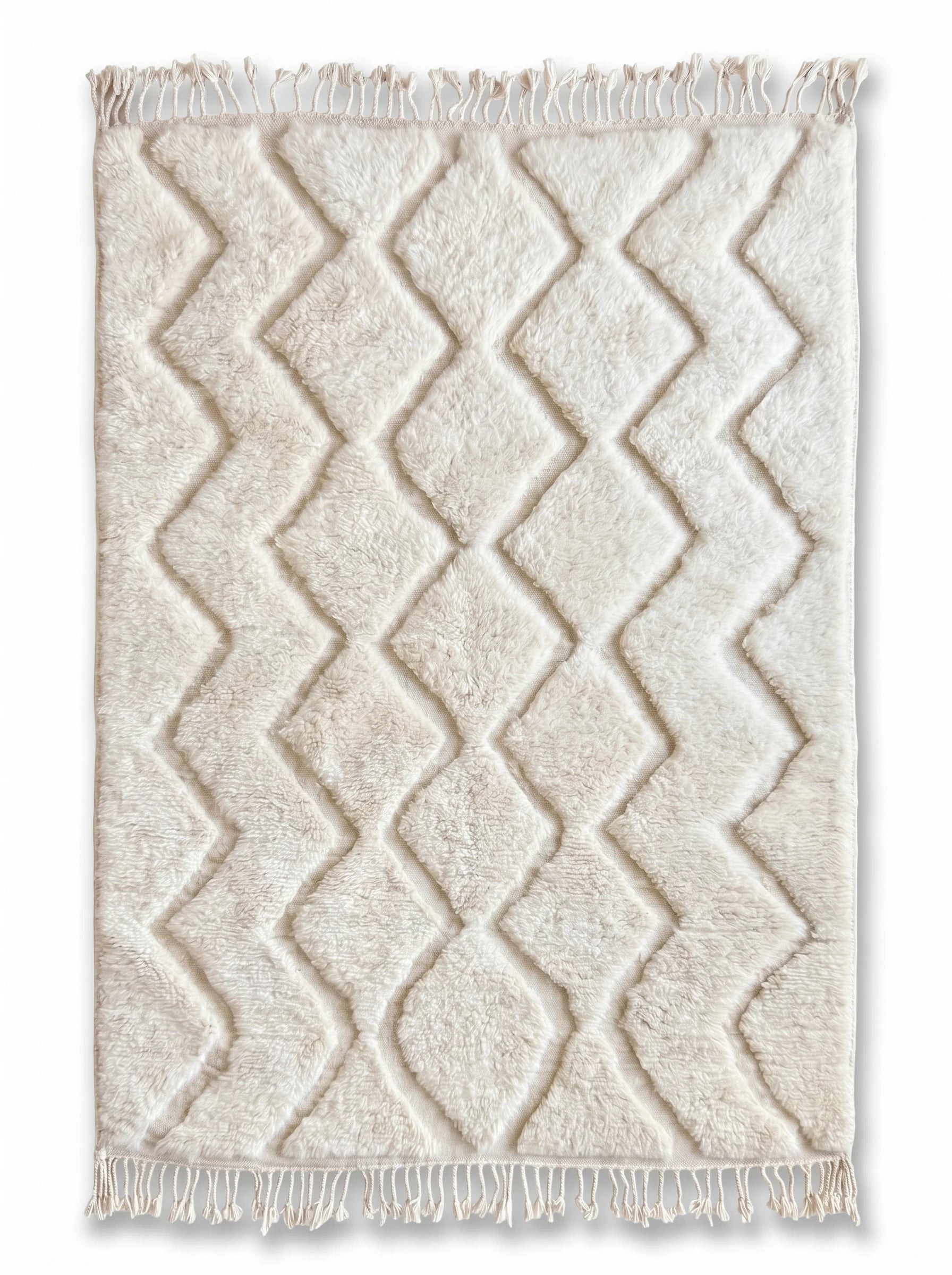 Tapis Beni Ouarain 151 x 275 cm, tapis berbère fait main en laine | Tamazi