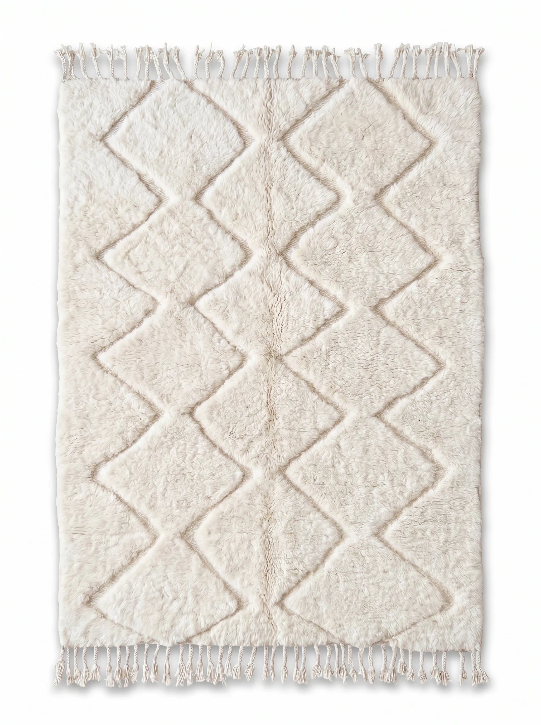 Tapis Beni Ouarain 151 x 280 cm, tapis berbère fait main en laine | Tamazi
