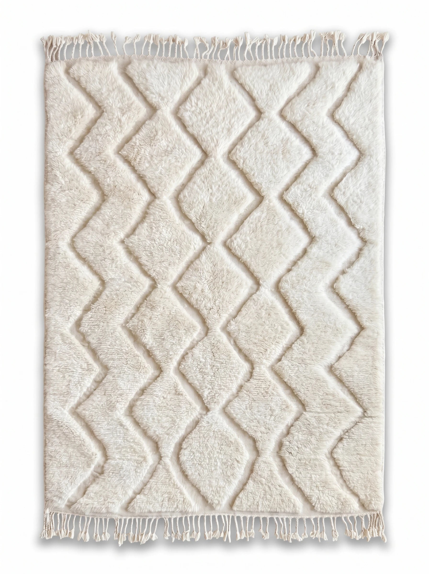 Tapis Beni Ouarain 155 x 276 cm, tapis berbère fait main en laine | Tamazi
