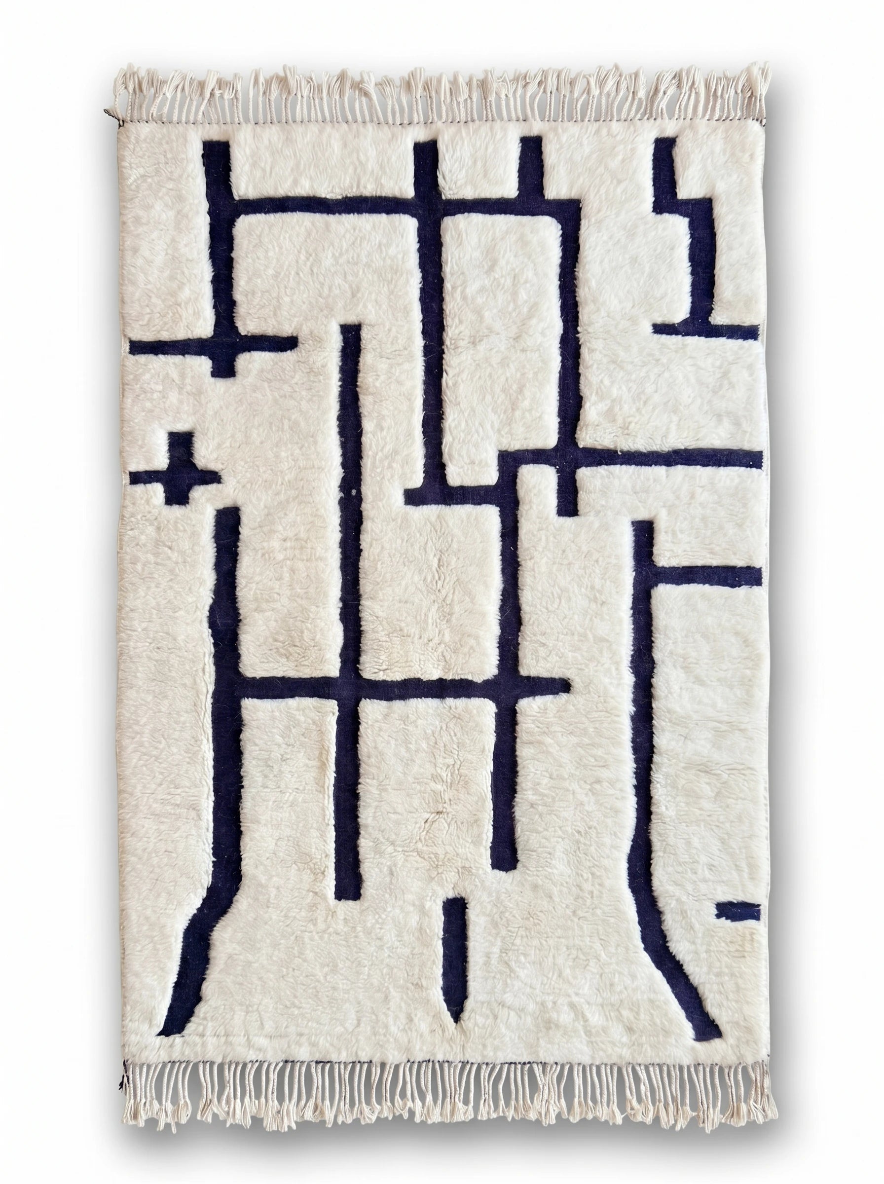 Tapis Beni Ouarain 156 x 274 cm, tapis berbère fait main en laine | Tamazi