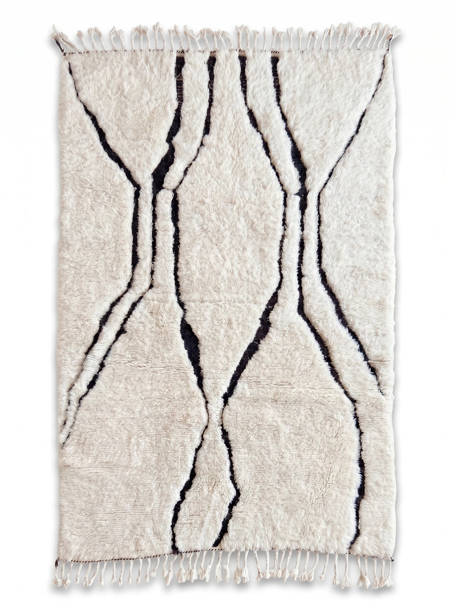 Tapis Beni Ouarain 160 x 270 cm, tapis berbère fait main en laine | Tamazi