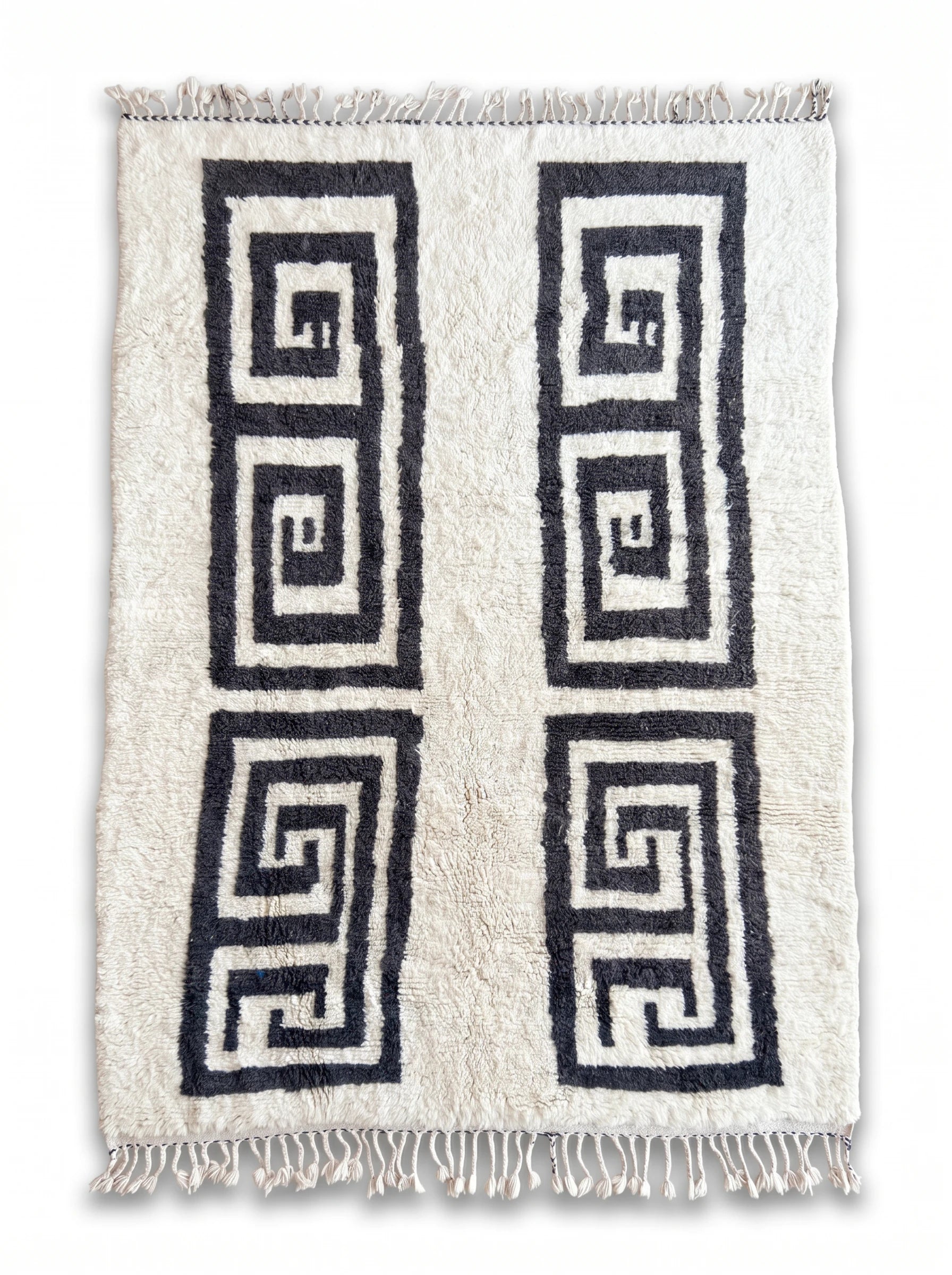 Tapis Beni Ouarain 200 x 340 cm, tapis berbère fait main en laine | Tamazi