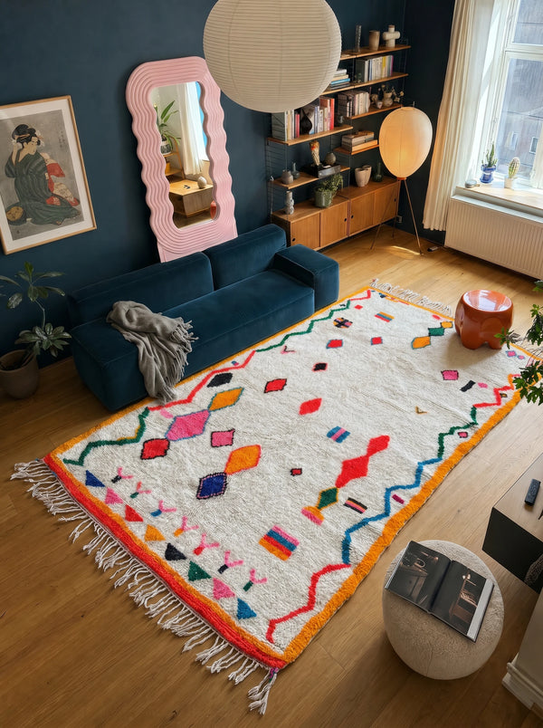 Tapis berbère coloré 151 x 295 cm - n°2646
