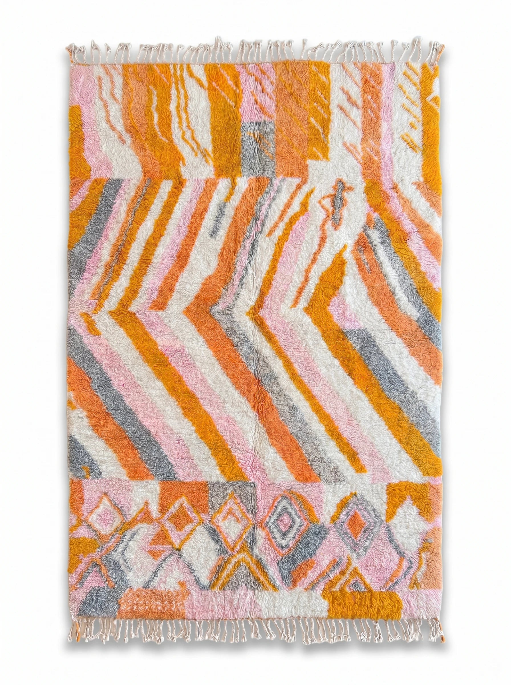 Tapis berbère coloré 155 x 286 cm, fait main en laine | Tamazi