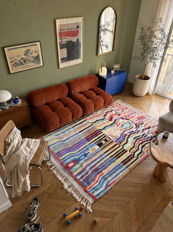 Tapis berbère coloré 171 x 256 cm - n°2637