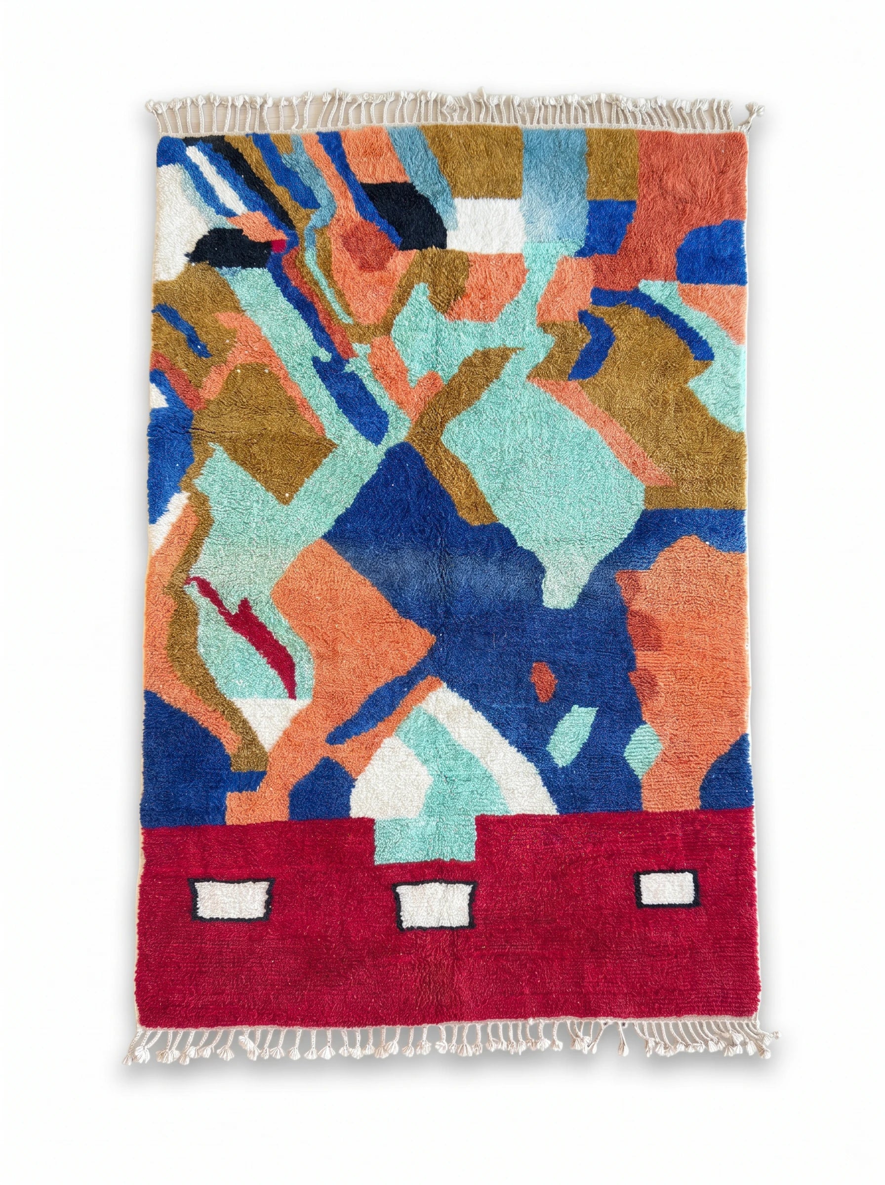 Tapis berbère coloré 181 x 285 cm, fait main en laine | Tamazi