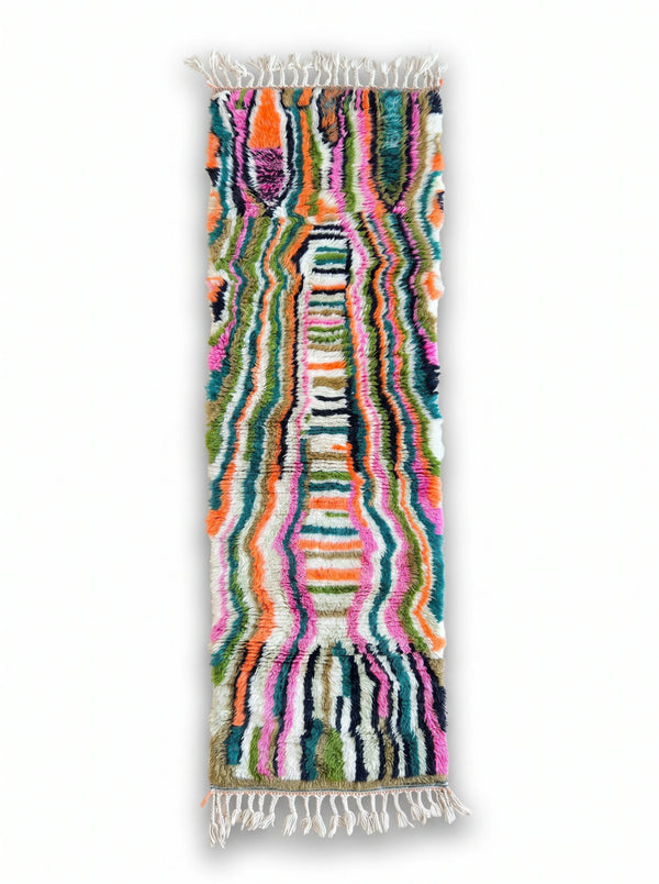 Tapis de couloir berbère coloré 70 x 255 cm - n°2632