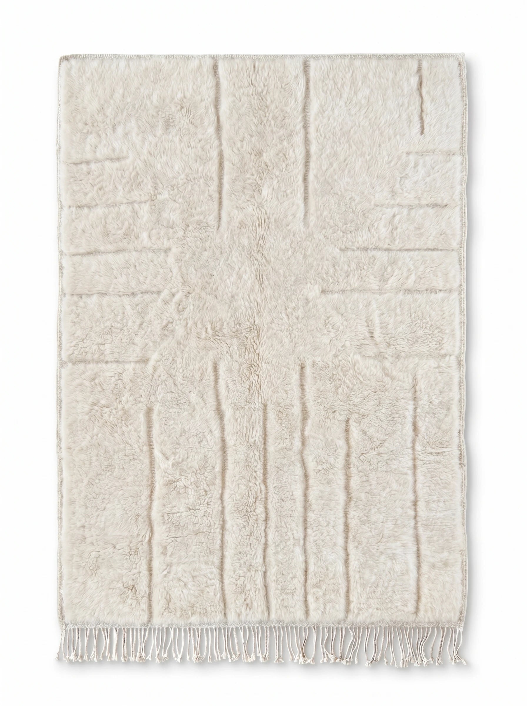 Tapis M'rirt 149 x 223 cm, tapis berbère fait main en laine | Tamazi