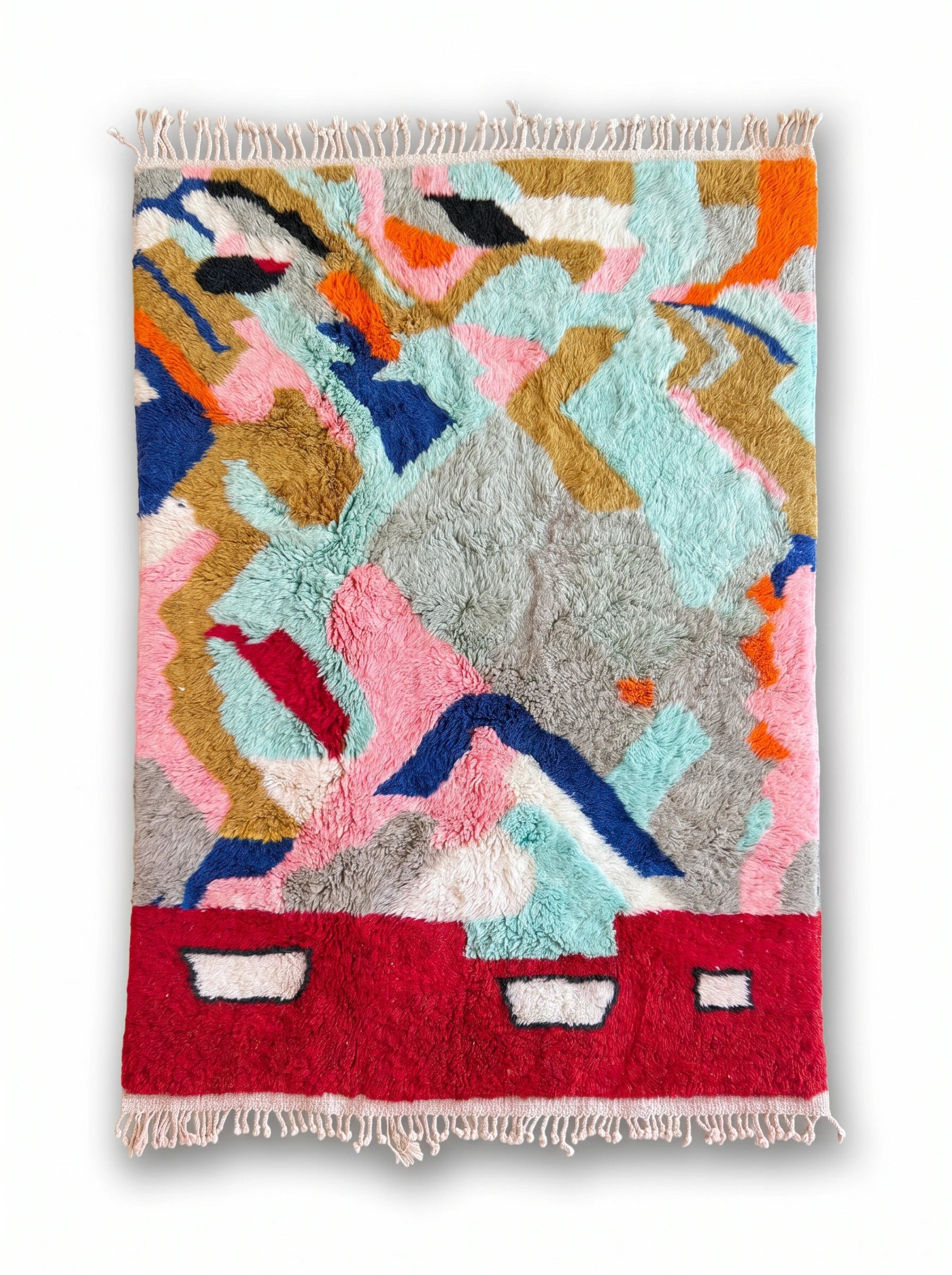 Tapis M'rirt 150 x 236 cm, tapis berbère fait main en laine | Tamazi