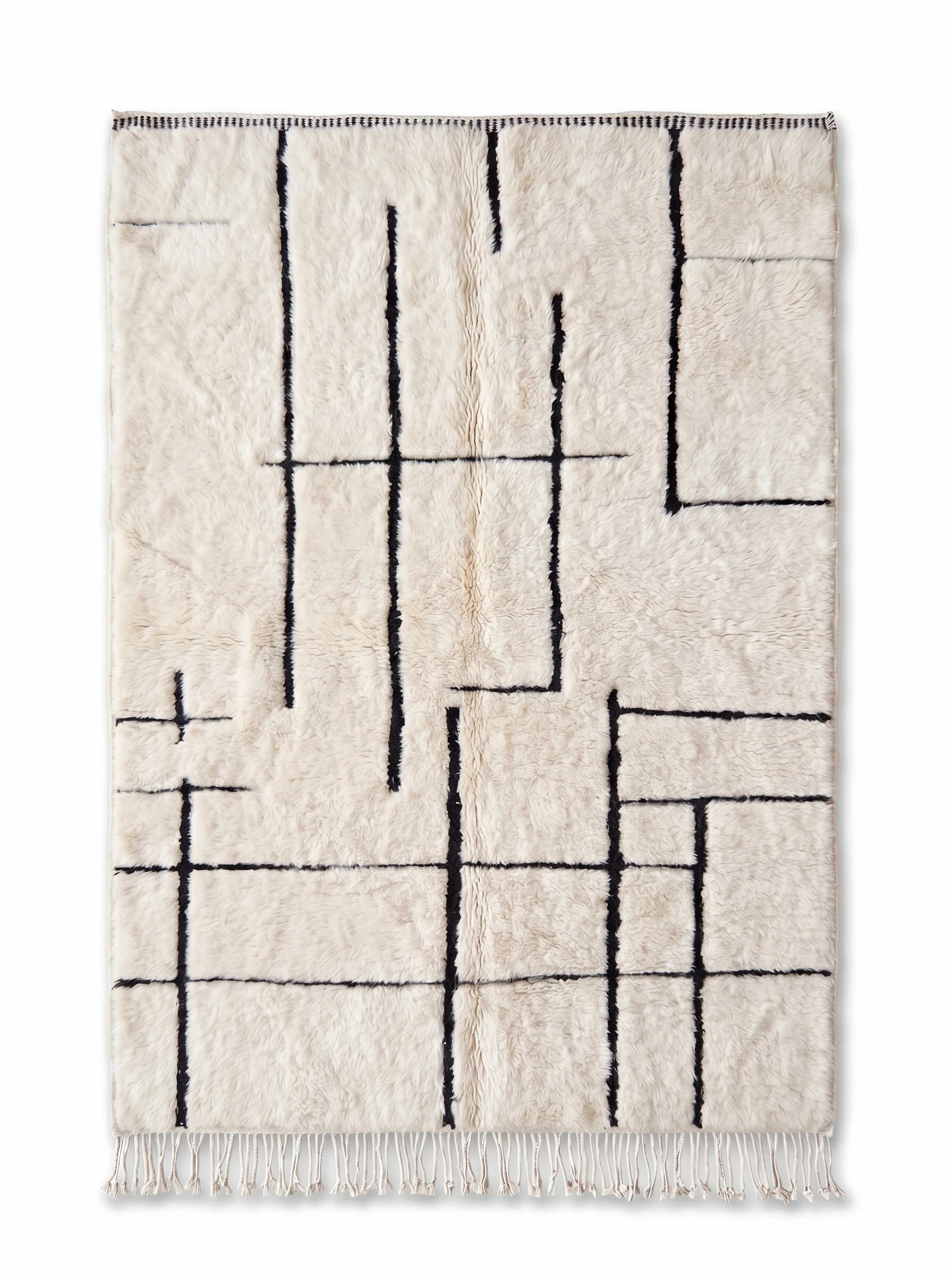 Tapis M'rirt 152 x 264 cm, tapis berbère fait main en laine | Tamazi