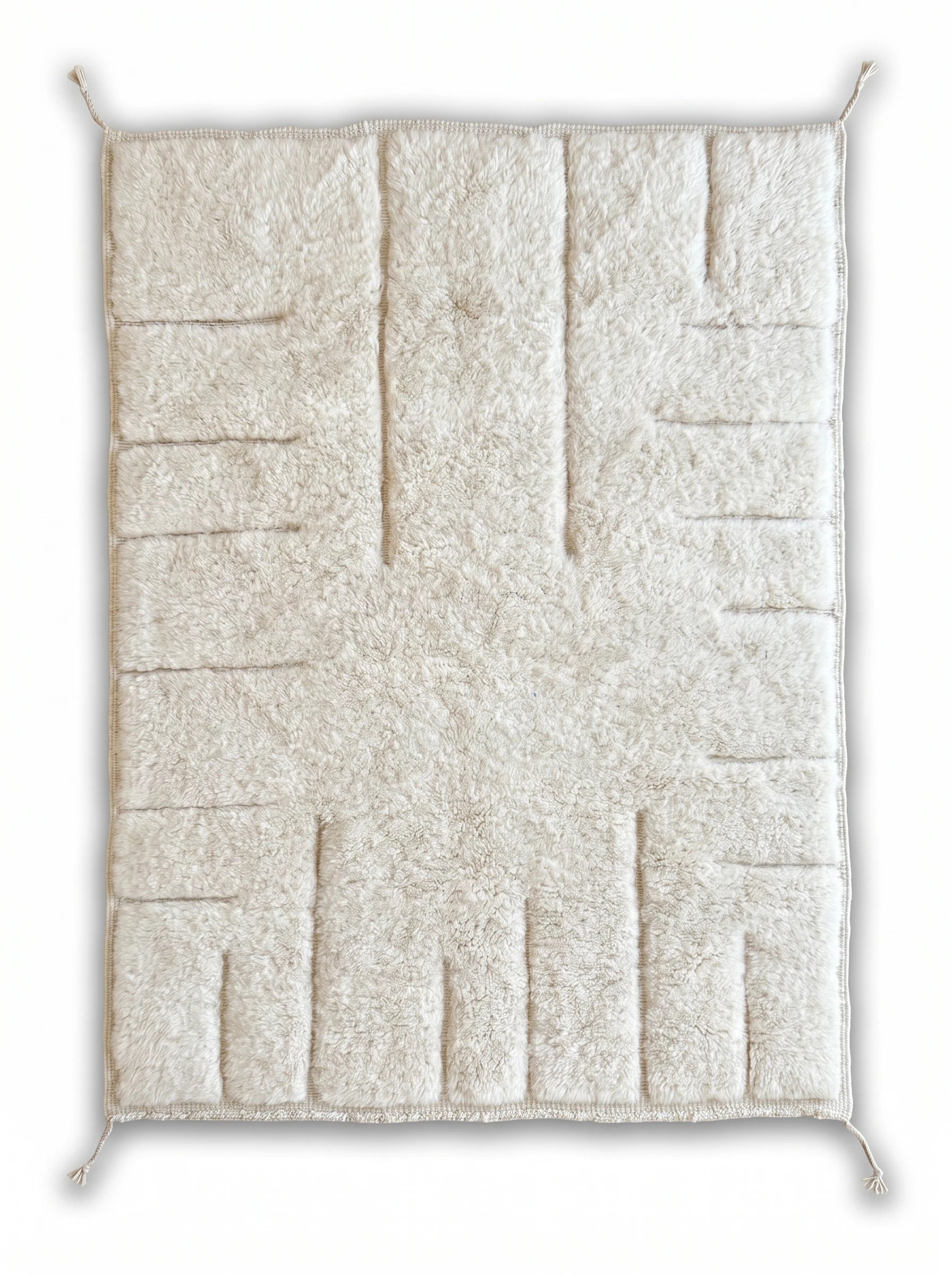 Tapis M'rirt 167 x 226 cm, tapis berbère fait main en laine | Tamazi