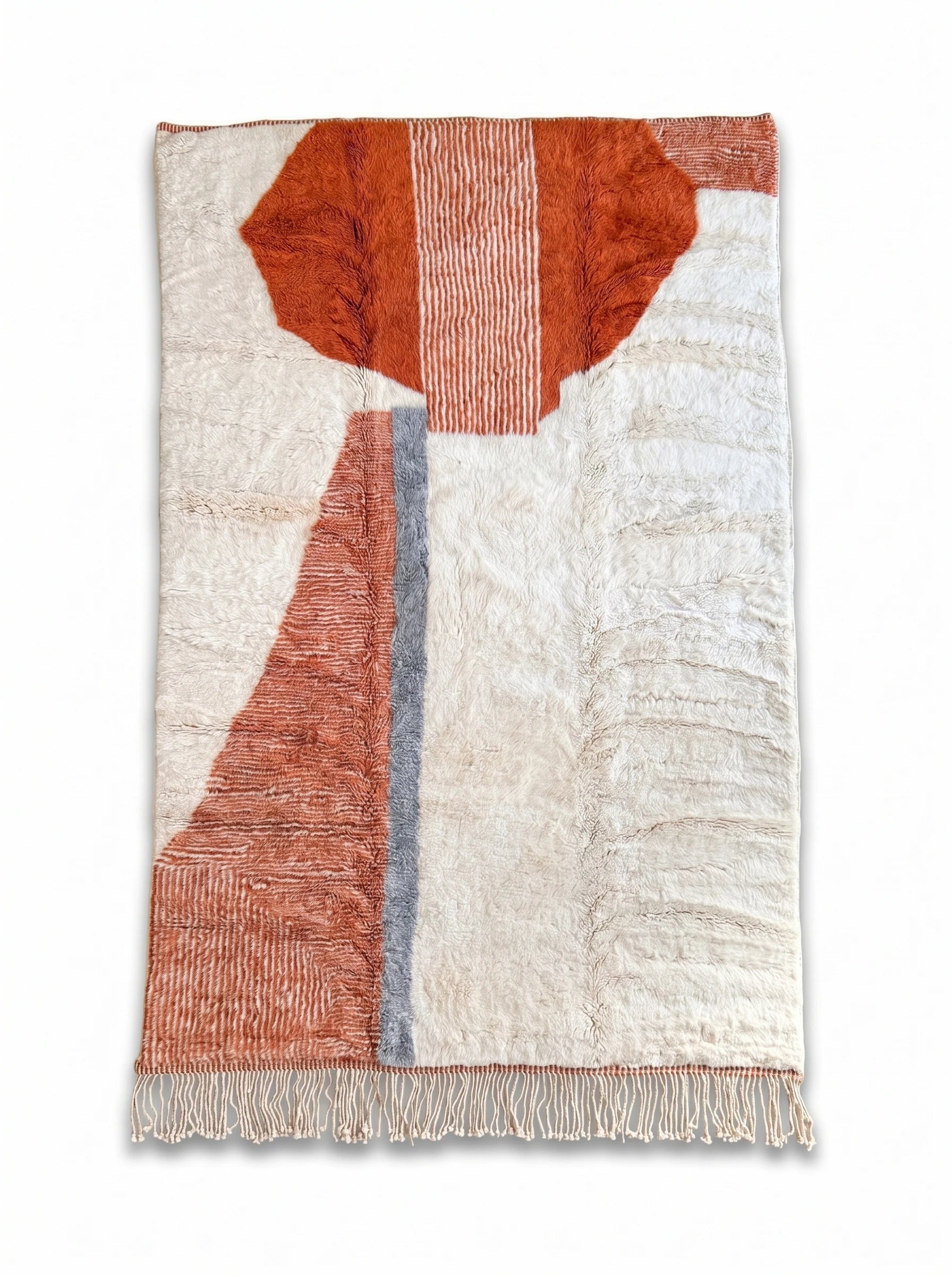 Tapis M'rirt 196 x 296 cm, tapis berbère fait main en laine | Tamazi