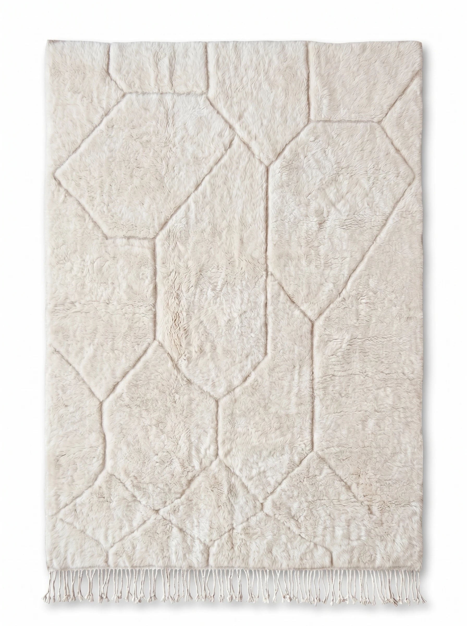 Tapis M'rirt 253 x 362 cm, tapis berbère fait main en laine | Tamazi