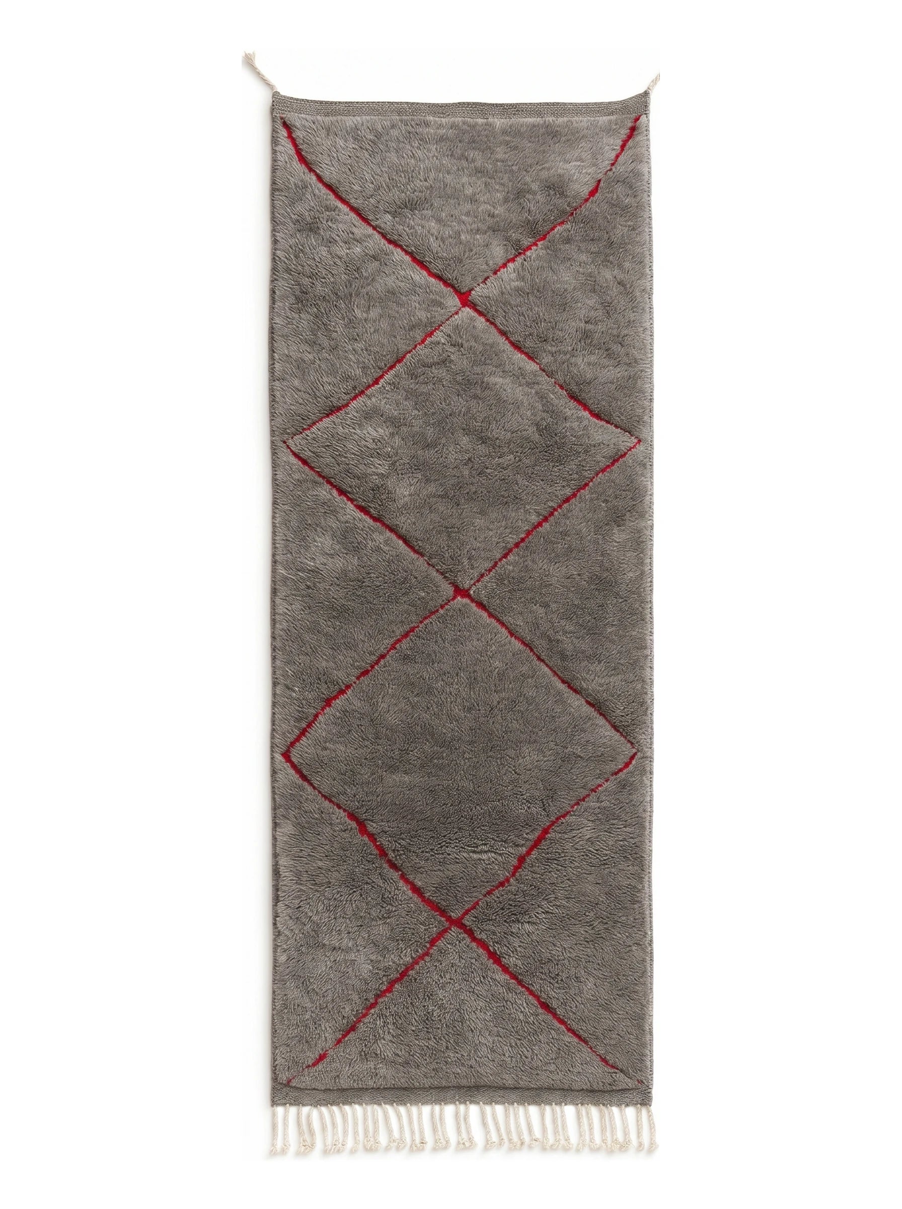Tapis Mrirt de couloir 84 x 256 cm, tapis berbère fait main en laine | Tamazi