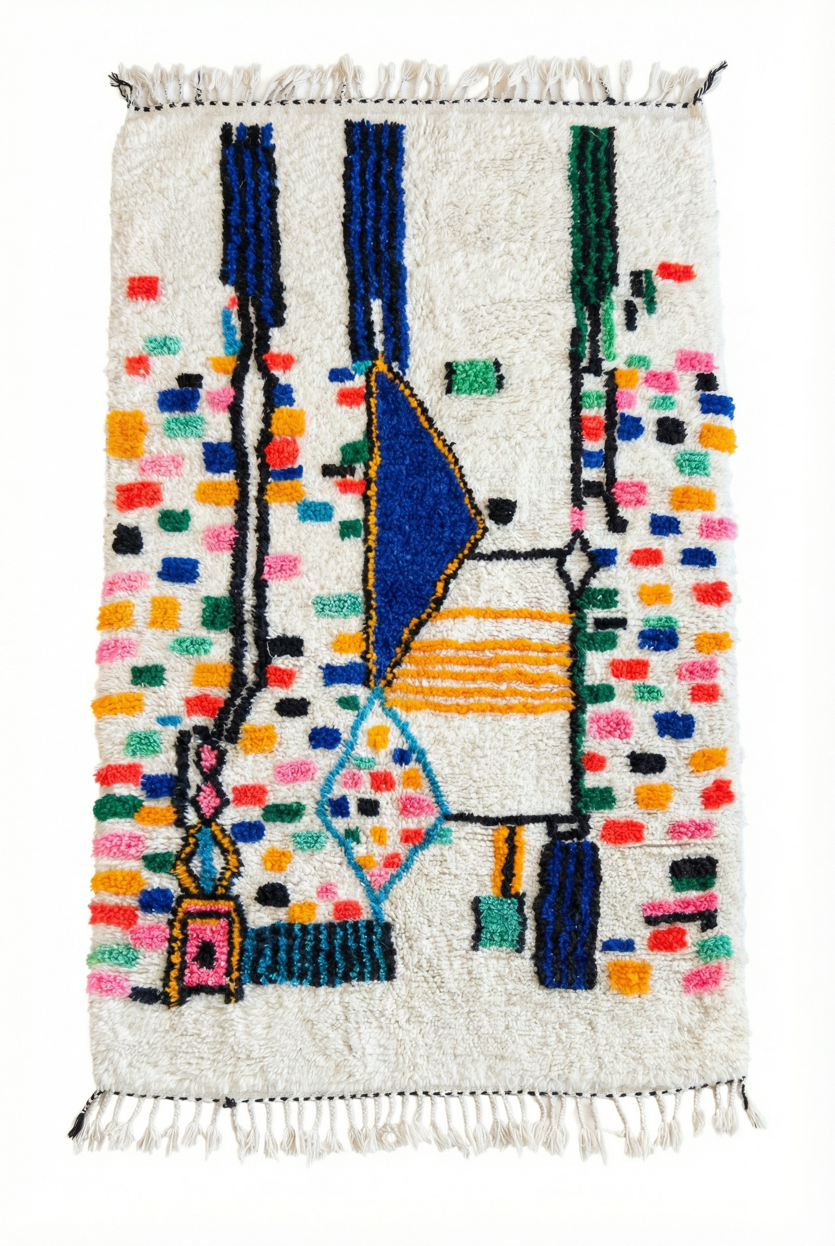Tapis berbère coloré 153 x 267 cm - n°2489