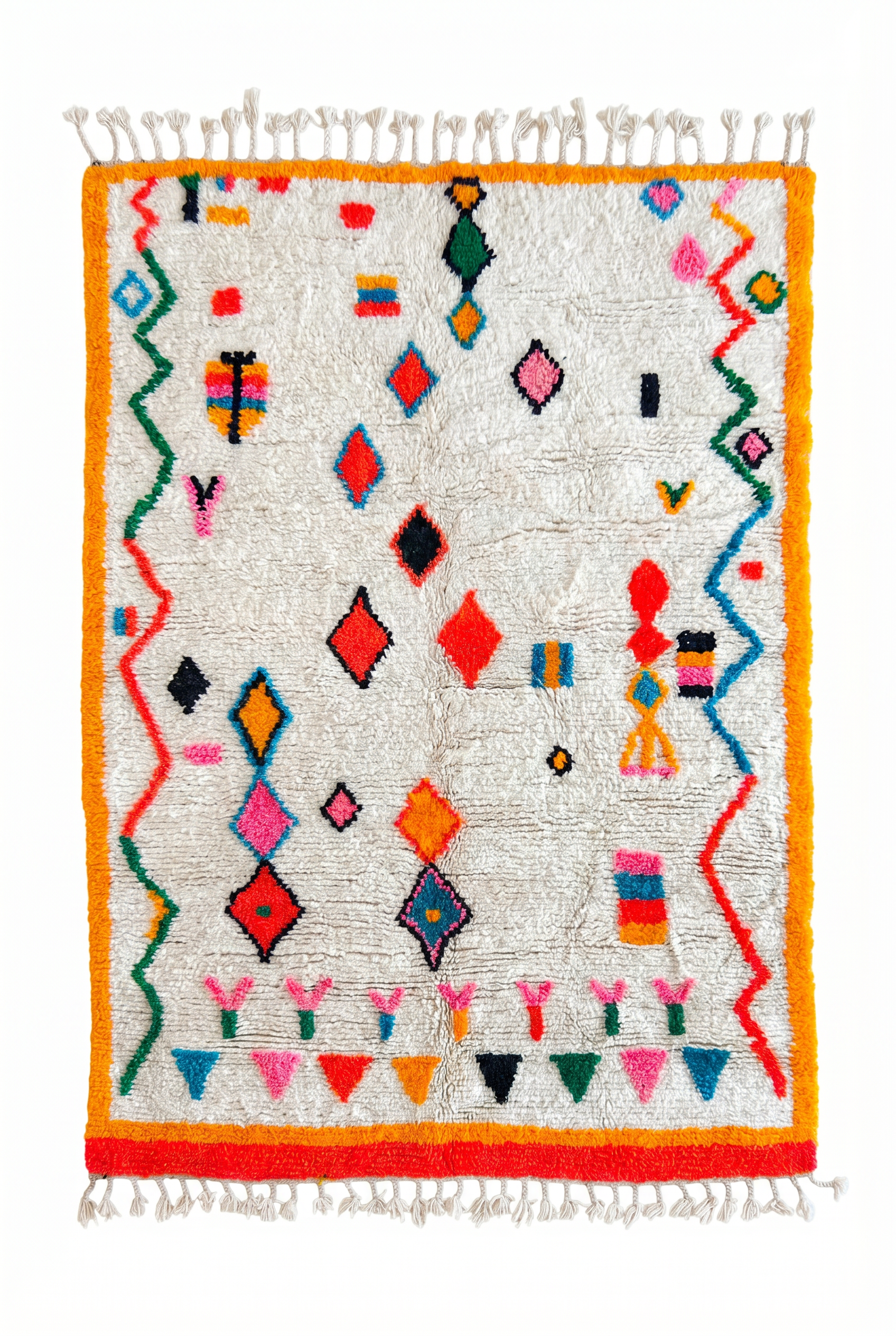 Tapis berbère coloré 157 x 223 cm - n°2544