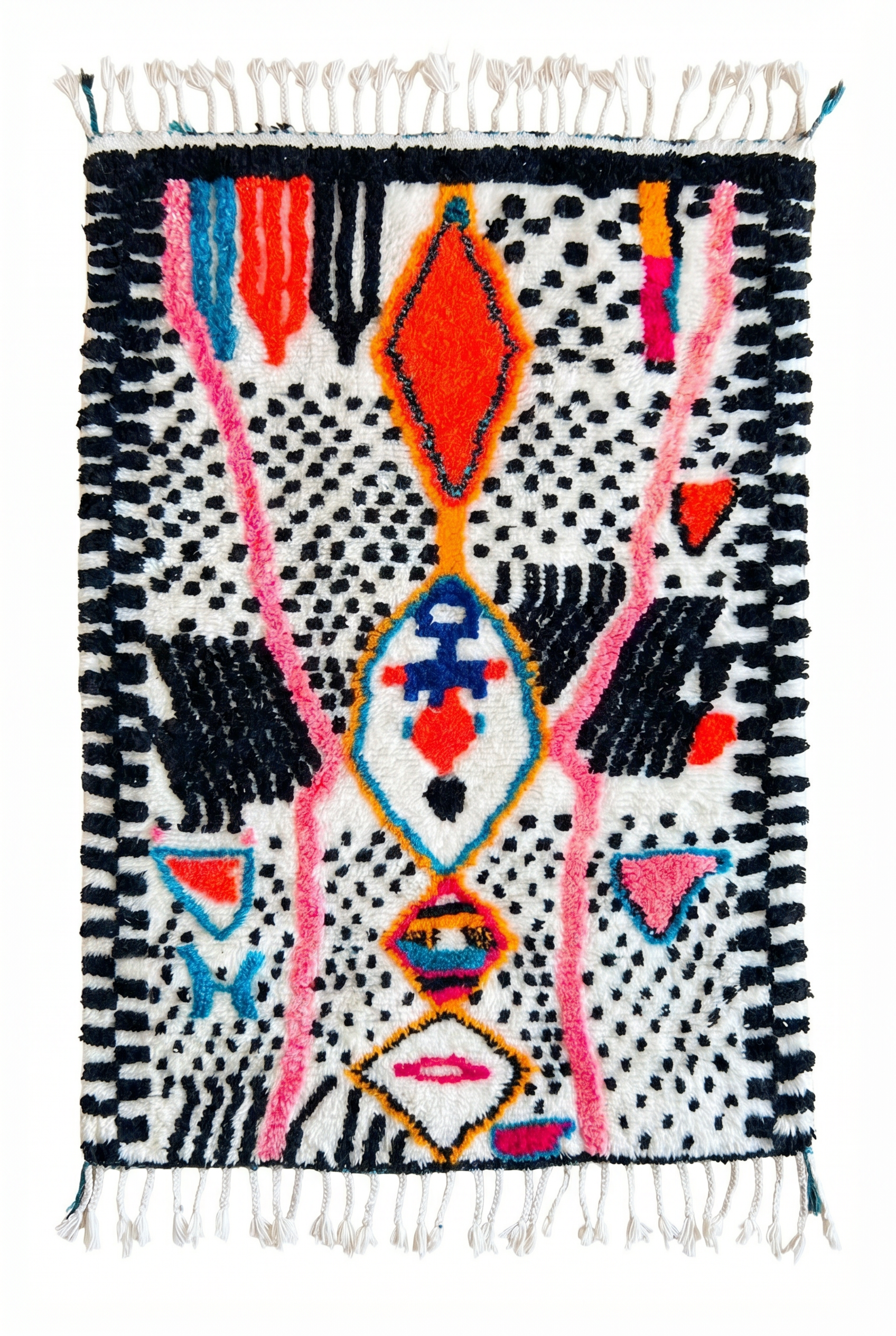 Tapis berbère coloré 125 x 201 cm - n°2526