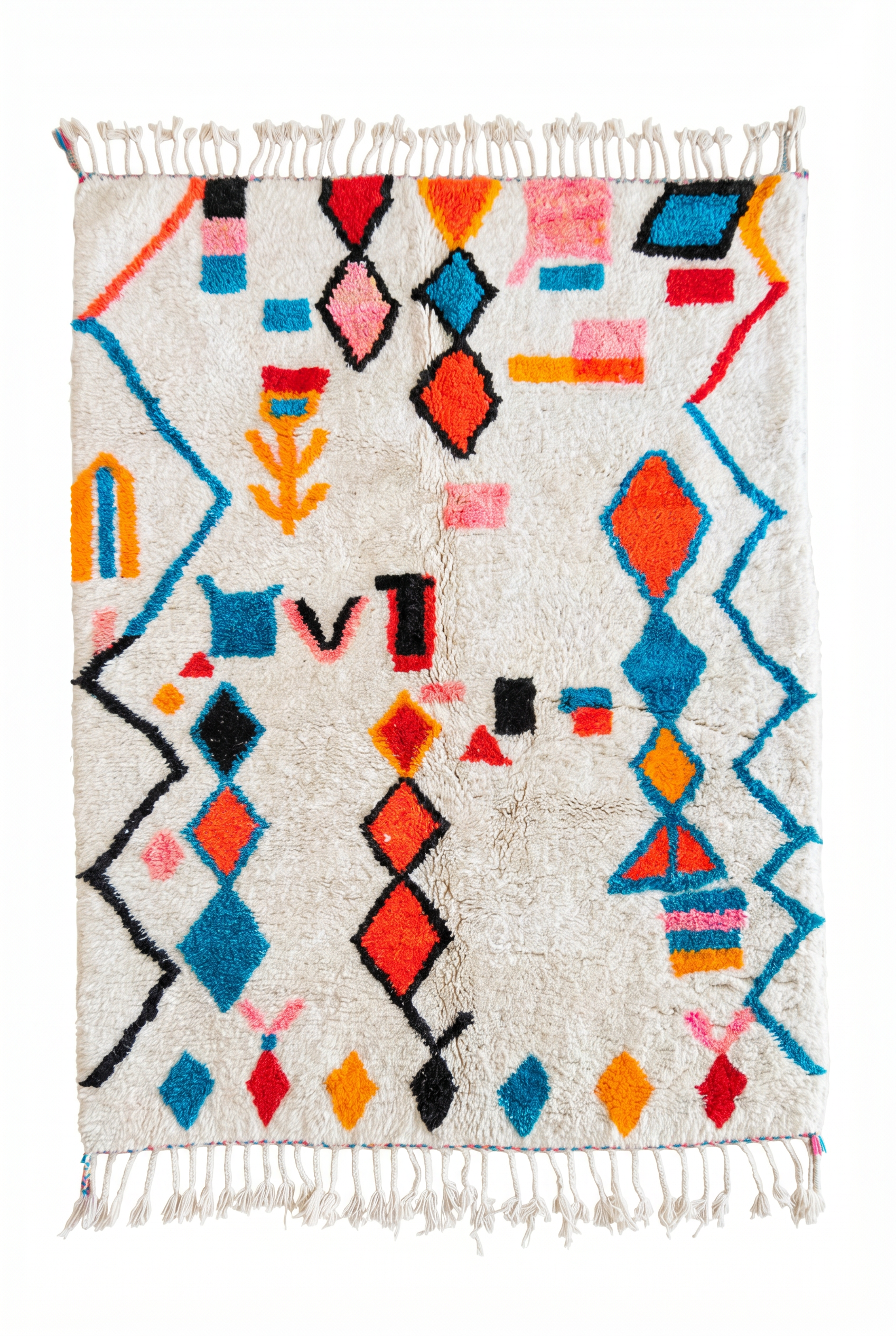 Tapis berbère coloré 154 x 225 cm - n°2364